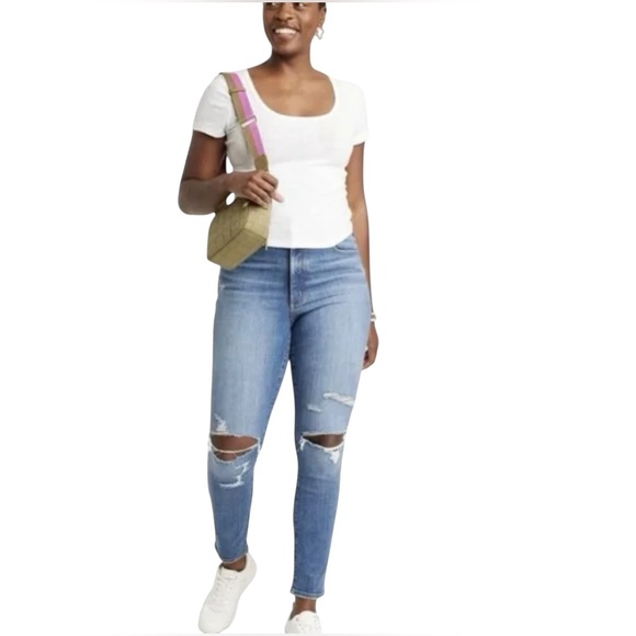 Universal Thread High Rise Skinny Slim Leg Super Stretch Jeans Size 6 Regular - Picture 3 of 6